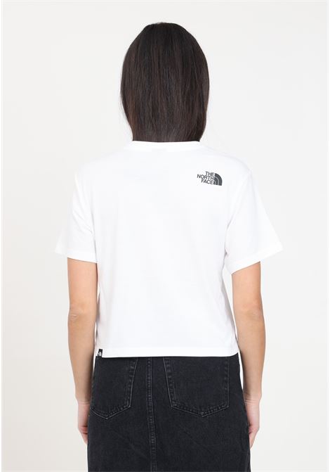 T-shirt da donna bianca corta in vita simple dome THE NORTH FACE | NF0A87U4FN41FN41